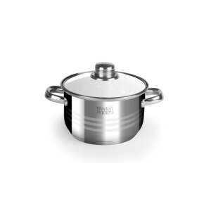 Perfect Home stainless steel pot with glass lid, 2 liter capacity - Cookware & bakeware