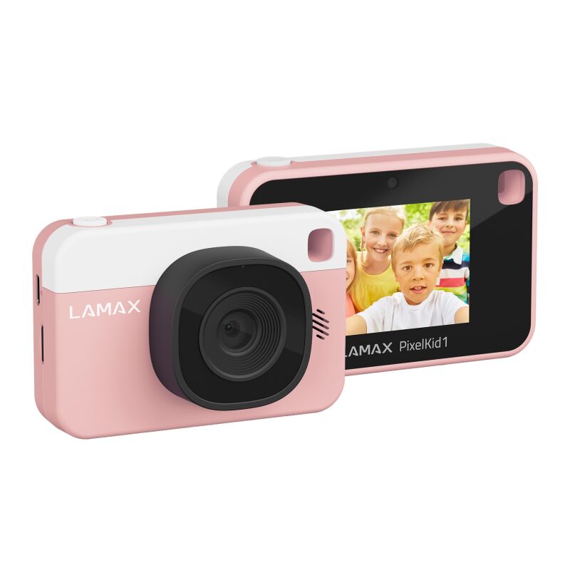 LAMAX PixelKid1 Gyerek Digitális Fényképező 8Mpx / FullHD - Rózsaszín