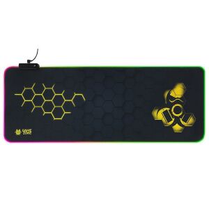 Tracer GameZone Hexy1 RGB Gaming Egérpad, 300x800mm, fekete hatszög mintával - Tracer