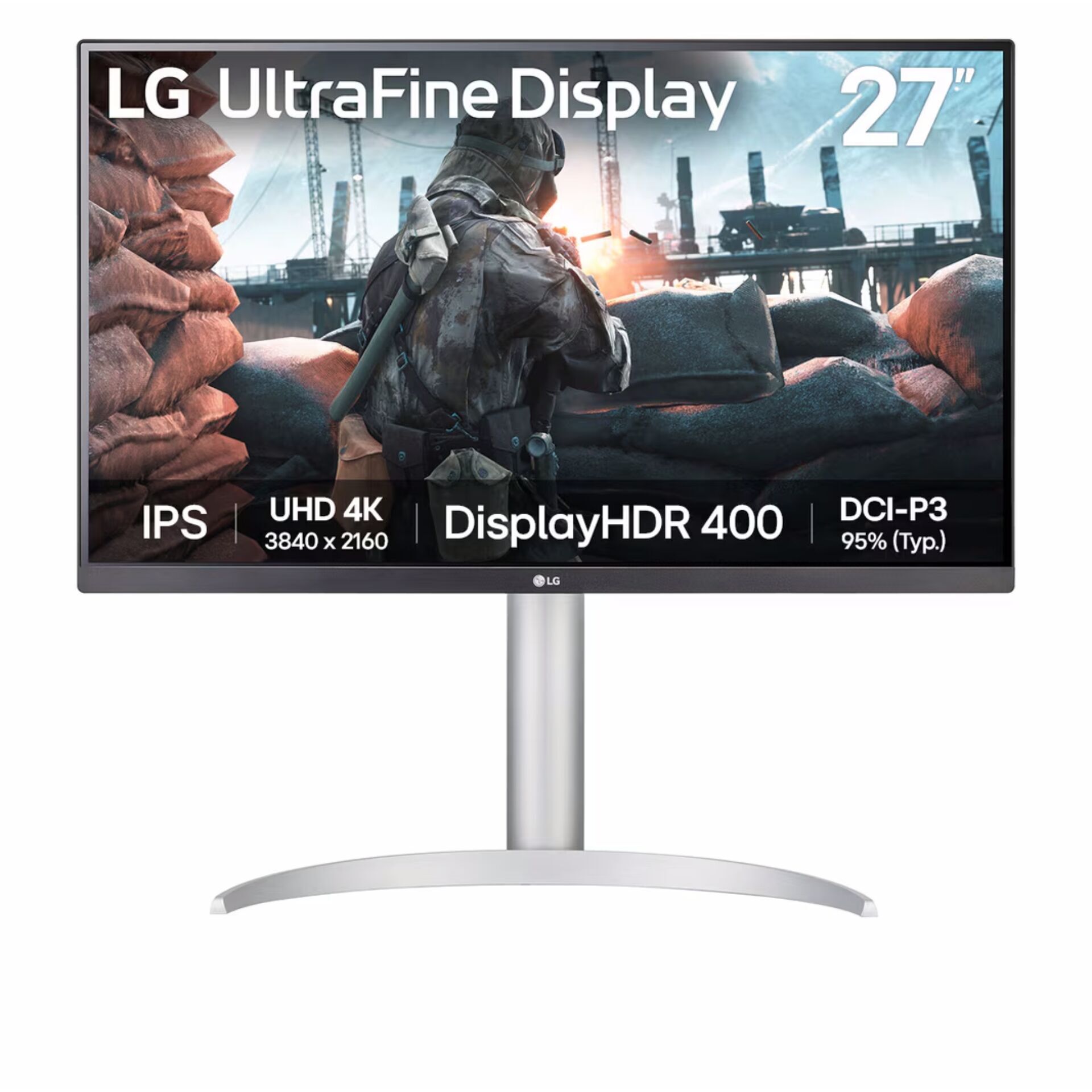 LG 27" UltraFine Display 27UP650K-W 16:9 DisplayHDR 400 UHD...