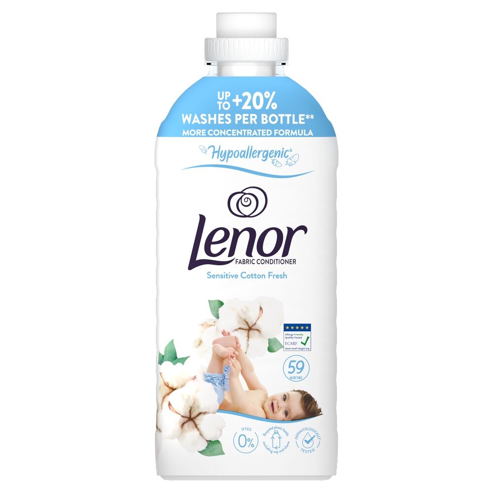 E-shop Lenor Sensitive Cotton Fresh Fabric Rinse 59 praní 1239ml