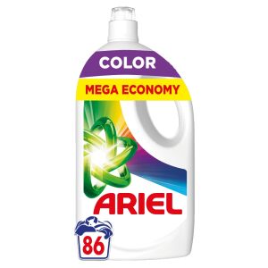 Detergent de rufe Ariel Color, Mega Economy, 3,87L, 86 spălări - Gel de spălare