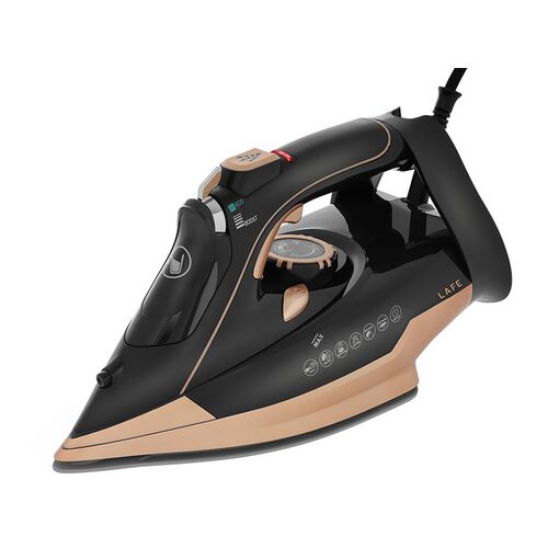 Lafe VaporMax gőzölős vasaló, 3000W, fekete és arany