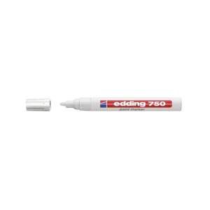 EDDING 750 paint marker, white, 2-4mm, round tip - Lacquer marker