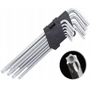 9 darabos imbuszkulcs eszközkészlet – precíziós munkákhoz és szerelésekhez, különböző méretekben