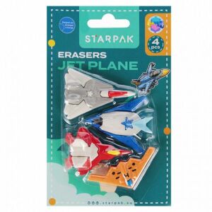 JET repülőgépes 3D puzzle radír - 4 darabos