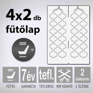 KIYO AWHL teflonszálas ülésfűtés, 2 ülésre 2 fűtési fokozattal 123968845 - Ülésfűtés