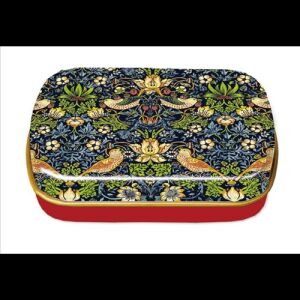 Fridolin Fémdoboz 6,3x1,8x5,2cm, William Morris: strawberry Tief