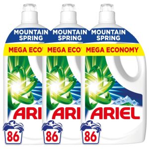 Ariel Mountain Spring tekući deterdžent 3x3,87L - 258 pranja