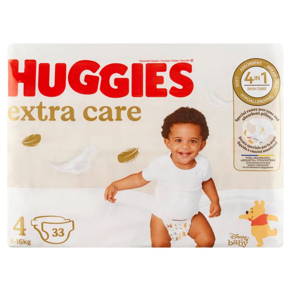 Huggies Extra Care Nadrágpelenka 8-16 kg Maxi 4 (33db)