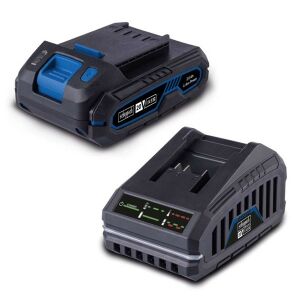 Scheppach SBSK2.0 20V IXES battery and charger set, includes 2Ah battery and 2.4Ah charger - Scheppach