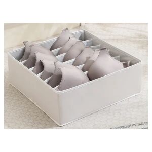 Fehér 6 rekeszes melltartó rendszerező fiókba - Gardrób rendszerező