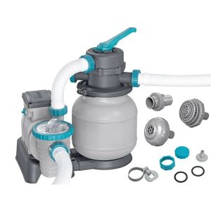 Bestway homokszűrős szivattyú úszómedencékhez, 6056 liter/óra kapacitással, szűrőgolyókhoz - Bestway