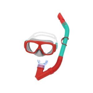 Gyermek búvármaszk és snorkel szett, 7+, UV-szűrős, piros-zöld 124014185 - Búvár szett