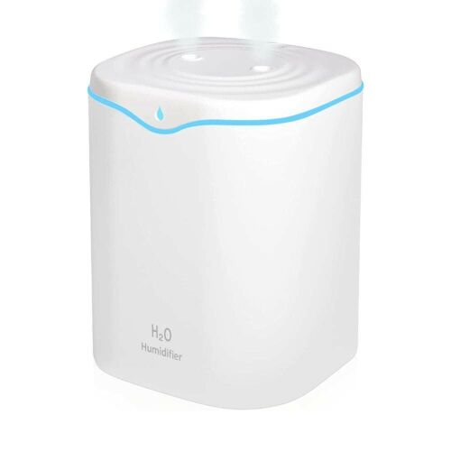 Овлажнител H2O, бял, капацитет 2L, модерен дизайн