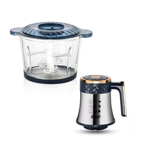 RAF Tocător Multifuncțional de Bucătărie 3L, 300W, R-7736, procesor de alimente cu o capacitate de 3L, oțel inoxidabil și plastic fără BPA, tocare, măcinare, amestecare