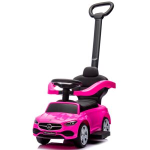 Rózsaszín Mercedes-Benz AMG C 63 bébitaxi tolókarral - R-Sport