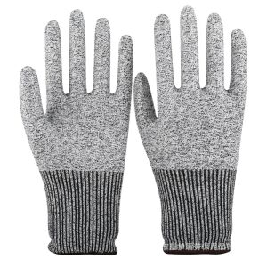 Mănuși rezistente la tăiere BIRAI, nivel de protecție 5, gri - Mănuși de unică folosință