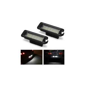 Set lumini LED CANBUS pentru plăcuța de înmatriculare VW Golf, Passat, Skoda Superb, Seat - Vizibilitate îmbunătățită - Lumini auto