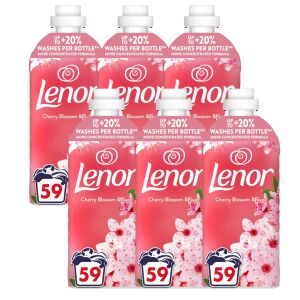 Lenor Cherry Blossom Weichspüler, 6 Flaschen Packung für 354 Waschgänge - Lenor Spülen