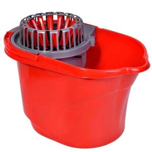 Mop vödör automata gyümölcscentrifugával, 17 literes kapacitás, piros színű