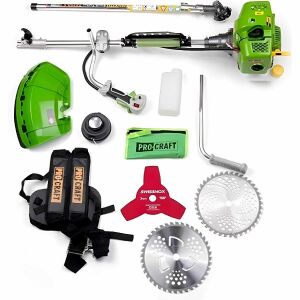 Benzínová kosačka Procraft T4350-S s príslušenstvom, vrátane postroja, nožov a palivovej nádrže - Kosačky na trávu a orezávačky