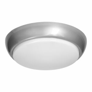 Плафон KOKO Orno, полипропилен, 2xE27, със сензор за движение, 2x40W, сребрист, IP44 124027809 - Adviti