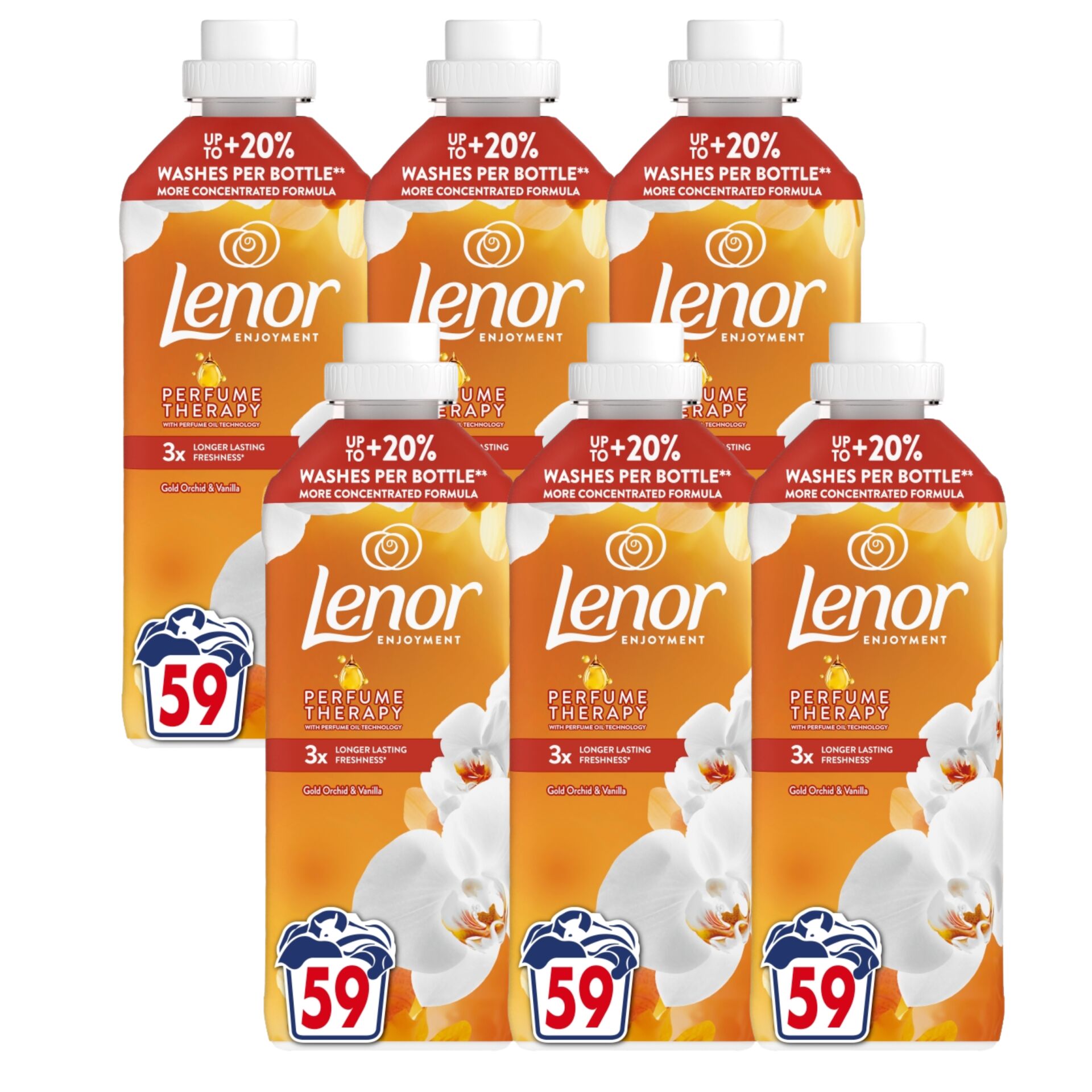 E-shop Lenor GoldOrchid Pomôcky na oplachovanie textilu 354 pranie 6x1239ml