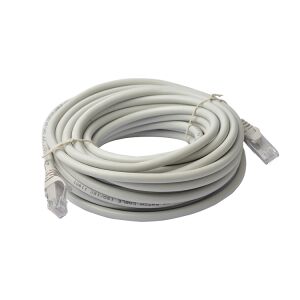 Cablu UTP Retea, Gri, Ethernet Cat 5e, 10m Lungime - Cablu Patch de Internet cu Mufa, Conector RJ45 124029608 - Cabluri patch