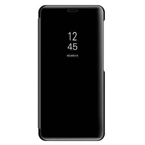 Fekete Clear View álló tok Samsung Galaxy S10 Plushoz - Telefontok
