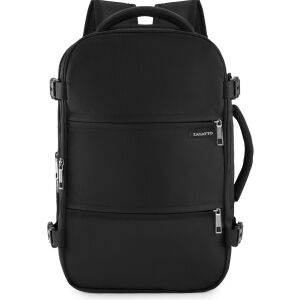 Zagatto fekete utazó hátizsák, kézipoggyász, 40x20x25 cm, Wizz Air kompatibilis, Ryanair, Tarom, vízálló, 20L - Utazótáska