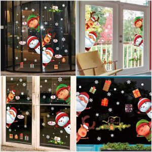 Sada 6 vianočných nálepiek Faburo, PVC, viacfarebné, 30 x 90 cm 124032858 - Nálepky na okno