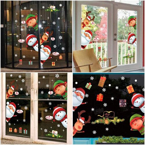 Sada 6 vianočných nálepiek Faburo, PVC, viacfarebné, 30 x 90 cm 124032858