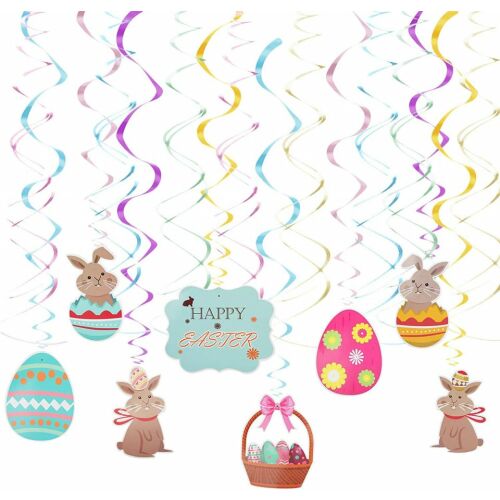 Lopotin Sada veľkonočných dekorácií, plastová, viacfarebná, 16 dielov