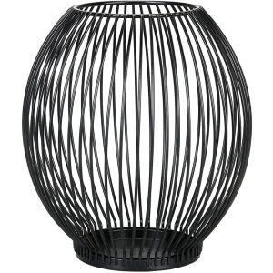 Świecznik Encoft, metalowy, czarny, 15,5 x 14 x 9 cm 124033140 - Projektowanie wnętrz