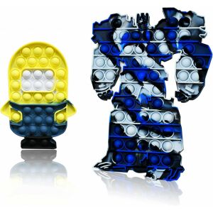 Set de 2 jucarii anti-stres Jsxnbl, silicon, galben/albastru, 28/18,5 cm 124034153 - Minge antistres