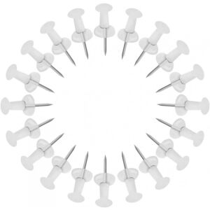 Nuoshen gombostűkészlet, 200 db, műanyag/fém, átlátszó, 2,2 x 0,8 cm 124034324 - Tárolás & Rendszerezés