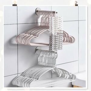 Wieszak na ubrania NND, stal nierdzewna, srebrny, 28 x 14,5 x 5 cm 124034448 - Projektowanie wnętrz