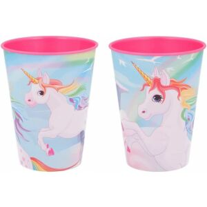 2er-Set Ils i Love Einhorngläser, Kunststoff, mehrfarbig, 260 ml 124034421 - Gläser
