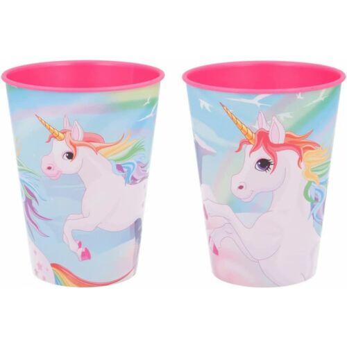 Sada 2 pohárov Ils i Love jednorožec, plastové, viacfarebné, 260 ml 124034421