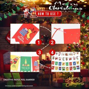 Ghirlandă Crăciun - Hărtie Multicolor - 3m 124034525 - Decorațiuni de Crăciun