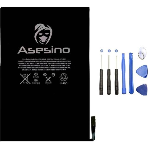 Zestaw baterii z akcesoriami montażowymi do iPad Mini 4 Asesino, czarny/niebieski 124034907