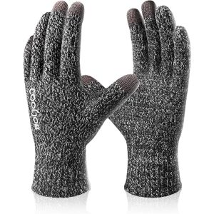 Cooljob Mănuși Iarnă Touchscreen Lână Gri M 124035302 - Mănuși pentru bărbați