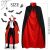Shengruili Halloween Umhang, Polyester, rot/schwarz, 120 cm 124036020