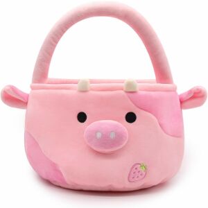 Coșuleț Paște Vacuț Roz - Plus - 30x32cm 124036848 - Decorațiuni de Paște