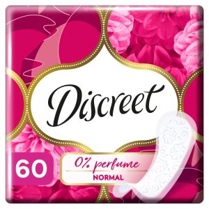 Discreet 0% Parfum Normal Slipeinlagen, 60 Stück - Damenbinden