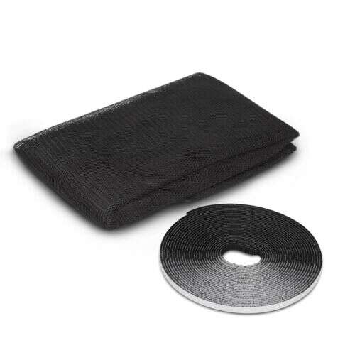 Black window mosquito net with velcro tape
