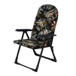 Patio Galaxy Trópusi Virágos Összecsukható Kerti Szék, kényelmes kültéri ülőalkalmatosság - Patio