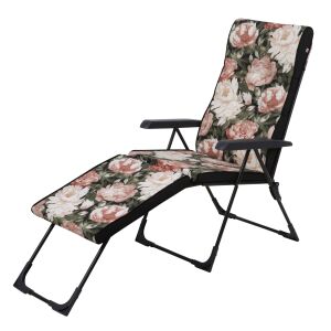 Santander Basic 2 az 1-ben összecsukható kerti nyugágy virágmintával - Patio