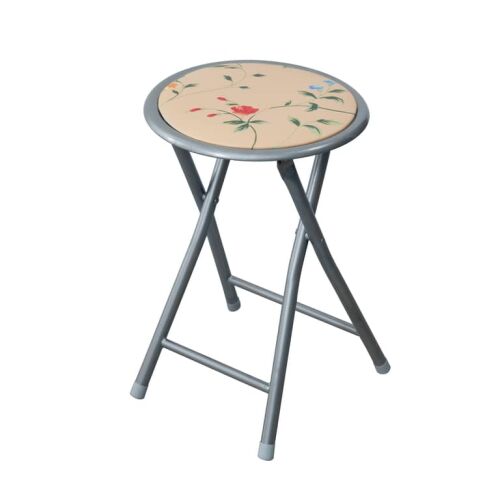 Virágmintás Összecsukható Fém Szék Kertre és Teraszra